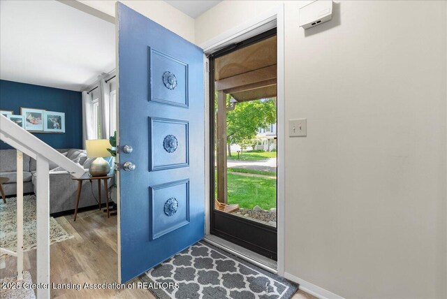 992 Touraine Ave, East Lansing, MI 48823 - entrance foyer featuring wood finished floors