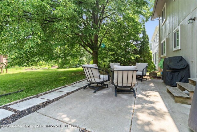 992 Touraine Ave, East Lansing, MI 48823 - view of patio / terrace with area for grilling