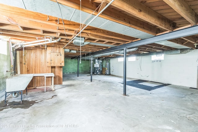 19326 Marlowe St, Detroit, MI 48235 - basement with gas water heater and heating unit