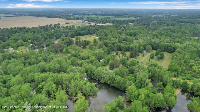 8767 Corrison Rd, Grand Ledge, MI 48837 - aerial overview of property's location featuring a heavily wooded area