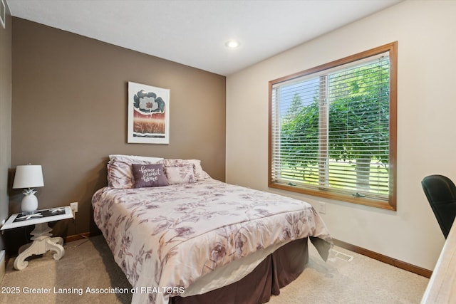 2020 Sunset Dr, Owosso, MI 48867 - bedroom with carpet and recessed lighting