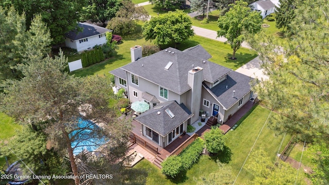 2020 Sunset Dr, Owosso, MI 48867 - view from above of property
