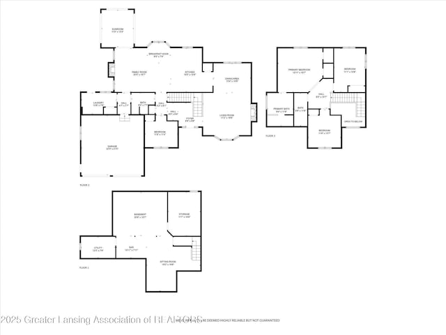 2020 Sunset Dr, Owosso, MI 48867 - view of floor plan / room layout
