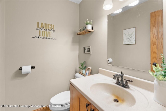 4905 E Green Rd, Saint Johns, MI 48879 - half bath with vanity and toilet