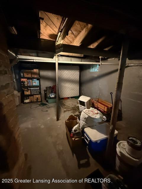 921 W Genesee St, Lansing, MI 48915 - view of unfinished below grade area