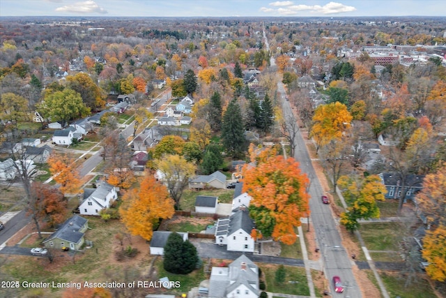 350 N Marshall Ave, Marshall, MI 49068 - aerial overview of property's location featuring nearby suburban area