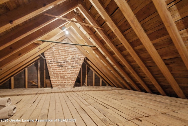 350 N Marshall Ave, Marshall, MI 49068 - view of unfinished attic