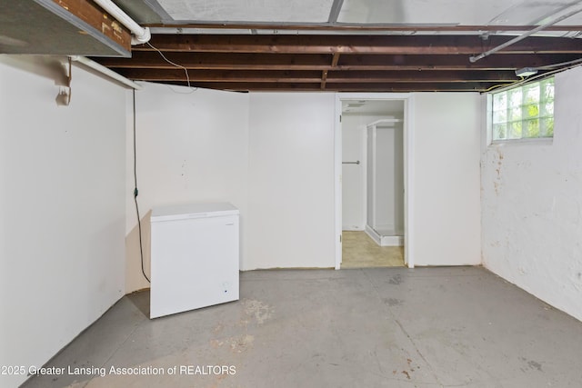 2335 Harding Ave, Lansing, MI 48910 - basement featuring fridge