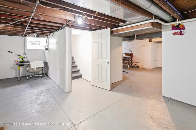 2335 Harding Ave, Lansing, MI 48910 - basement featuring stairs