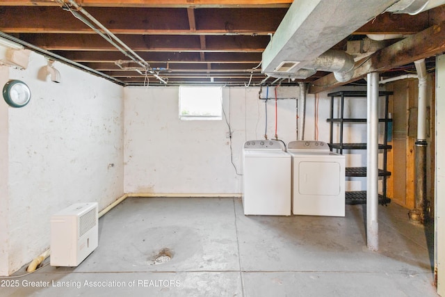 2335 Harding Ave, Lansing, MI 48910 - basement with separate washer and dryer