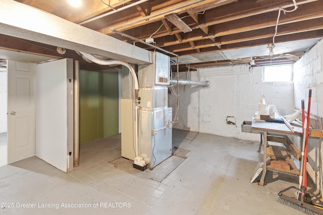 2335 Harding Ave, Lansing, MI 48910 - below grade area featuring heating unit