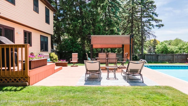 5939 Highgate Ave, East Lansing, MI 48823 - view of patio / terrace featuring a wooden deck
