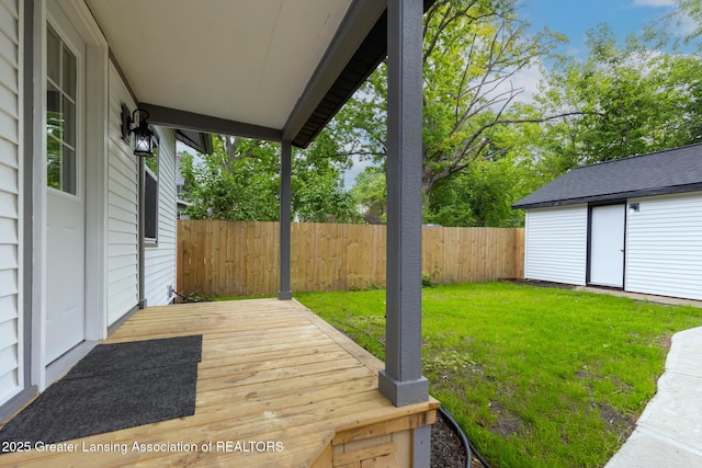 1041 Parker St, Lansing, MI 48912 - view of wooden terrace