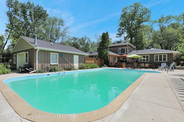 1603 Roseland Ave, East Lansing, MI 48823 - view of pool featuring a patio area
