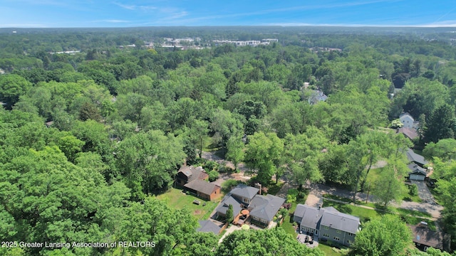 1603 Roseland Ave, East Lansing, MI 48823 - view of property location with a heavily wooded area and nearby suburban area