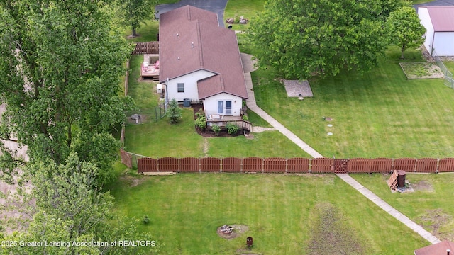 1234 Lamb Rd, Mason, MI 48854 - view from above of property
