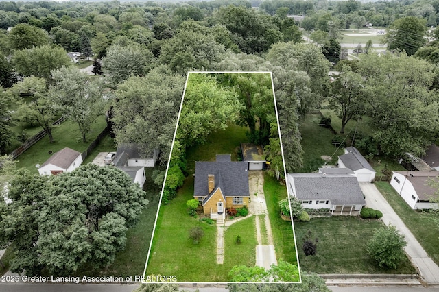 229 Rockingham Ave, Alma, MI 48801 - aerial overview of property's location featuring property parcel outlined