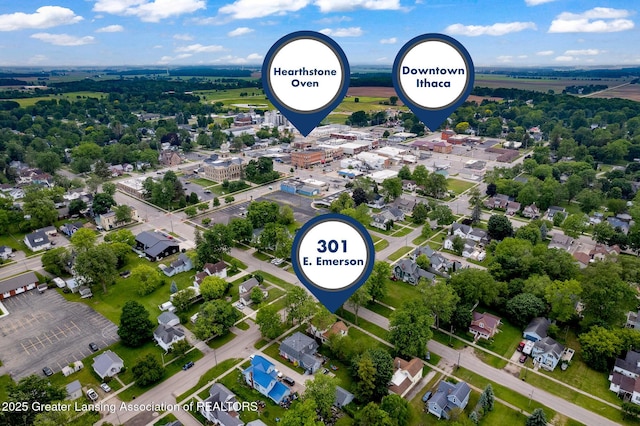 301 E Emerson St, Ithaca, MI 48847 - bird's eye view