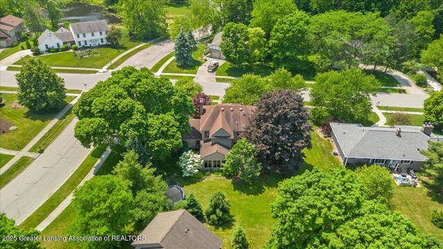 3886 Hemmingway Dr, Okemos, MI 48864 - aerial perspective of suburban area