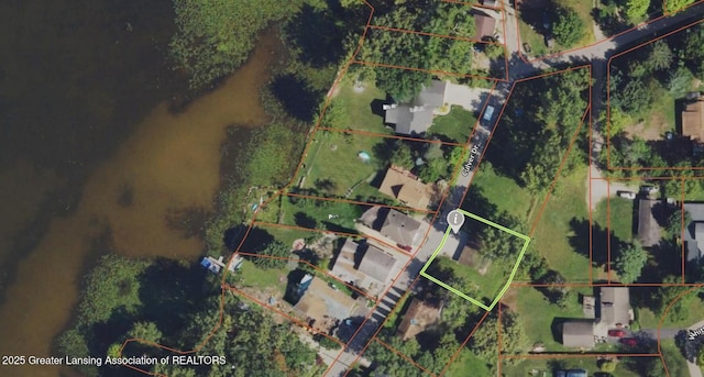 15754 Culver Dr, East Lansing, MI 48823 - aerial overview of property's location featuring property parcel outlined