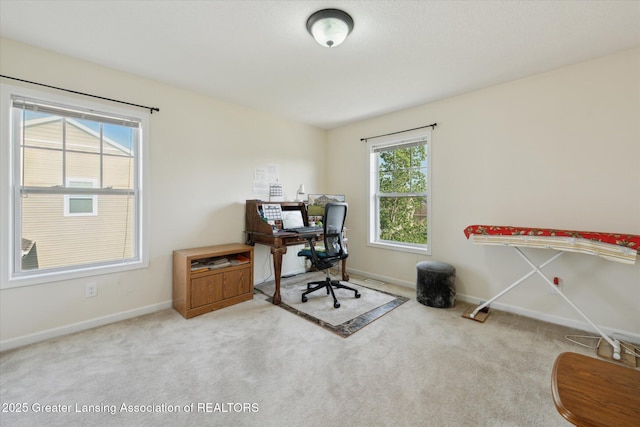 8687 Yellowstone Ln, Lansing, MI 48917 - office featuring baseboards and carpet floors