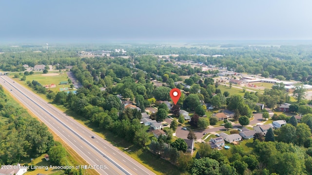 533 Middlebury Ln, Mason, MI 48854 - aerial view of property's location featuring a highway