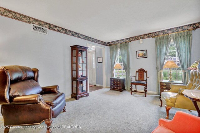 1204 Burlington Dr, Grand Ledge, MI 48837 - sitting room with baseboards and carpet