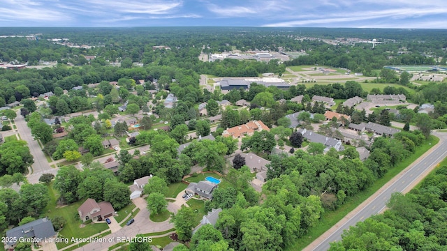 1204 Burlington Dr, Grand Ledge, MI 48837 - aerial overview of property's location featuring nearby suburban area