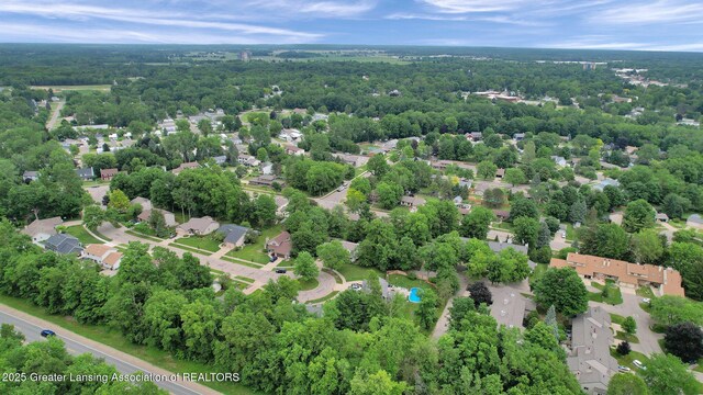 1204 Burlington Dr, Grand Ledge, MI 48837 - aerial perspective of suburban area
