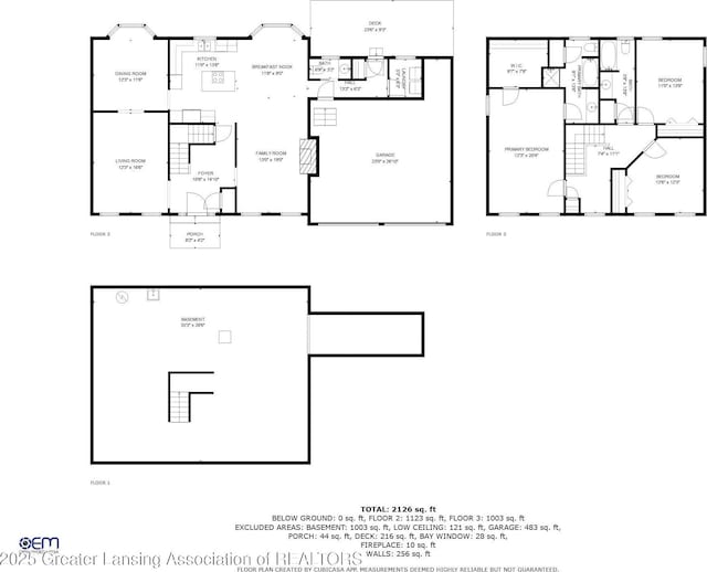 1204 Burlington Dr, Grand Ledge, MI 48837 - view of floor plan / room layout