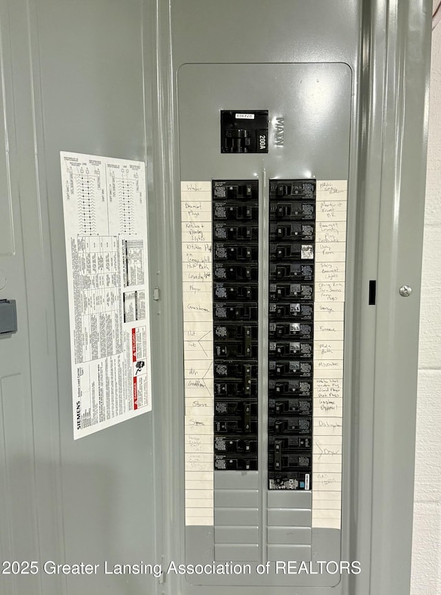 3321 Springbrook Ln, Lansing, MI 48917 - utility room featuring electric panel