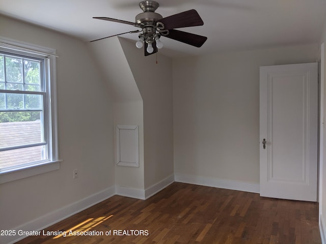 542 Riley St, Lansing, MI 48910 - bonus room featuring wood finished floors and a ceiling fan