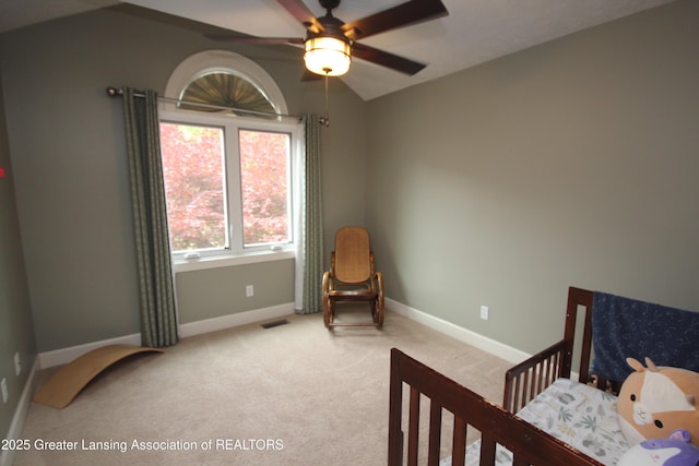 8522 Ember Glen Pass, Lansing, MI 48917 - bedroom with light colored carpet and lofted ceiling