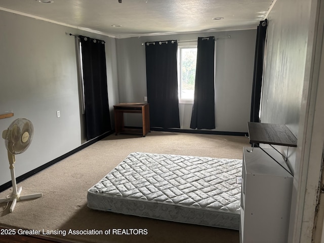 1311 W Saginaw St, East Lansing, MI 48823 - bedroom featuring light carpet and crown molding