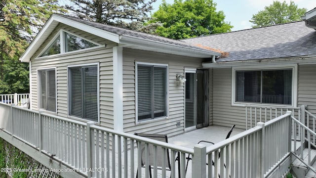 6916 Toboggan Ln, Lansing, MI 48917 - view of wooden deck