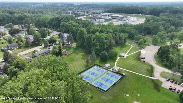 6916 Toboggan Ln, Lansing, MI 48917 - drone / aerial view of a heavily wooded area