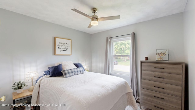6916 Toboggan Ln, Lansing, MI 48917 - bedroom featuring ceiling fan