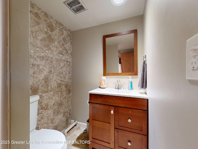 6916 Toboggan Ln, Lansing, MI 48917 - bathroom with vanity and tile walls