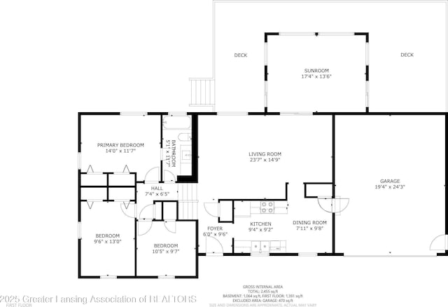 6916 Toboggan Ln, Lansing, MI 48917 - view of room layout