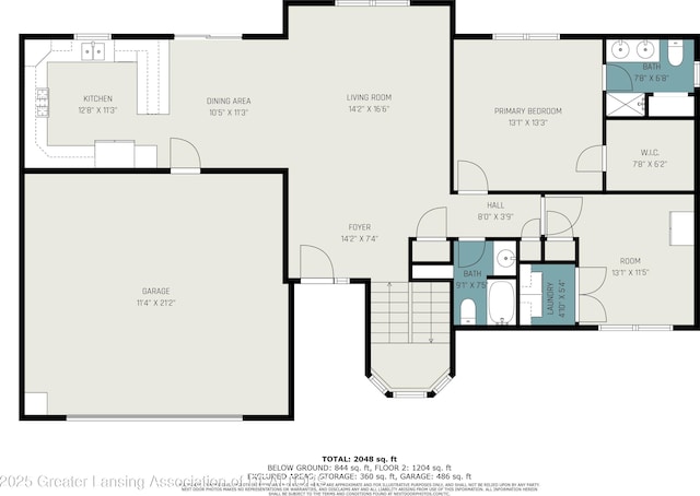 6093 Anchor Cv, Dimondale, MI 48821 - view of property floor plan