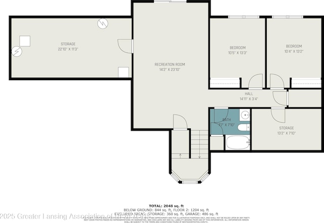 6093 Anchor Cv, Dimondale, MI 48821 - view of property floor plan