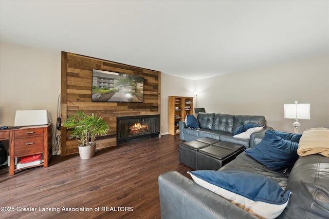 2926 Mount Hope Rd Unit 105, Okemos, MI 48864 - living room with wood finished floors and a fireplace