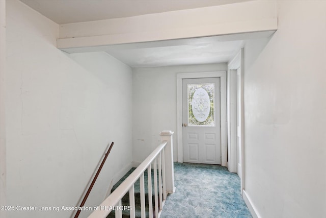 1213 N Woodworth Rd, Jackson, MI 49202 - entryway with light colored carpet