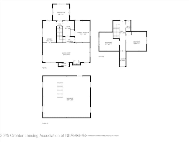 1213 N Woodworth Rd, Jackson, MI 49202 - view of floor plan / room layout