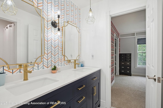4700 Canyon Trl, Lansing, MI 48917 - full bathroom with double vanity
