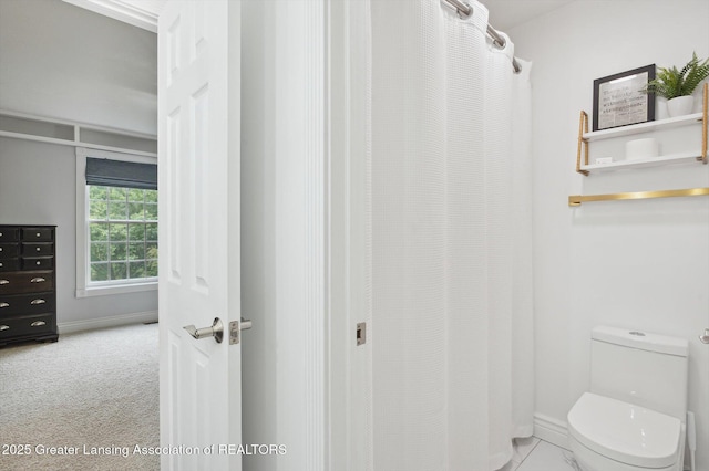 4700 Canyon Trl, Lansing, MI 48917 - full bath with toilet and a shower with curtain