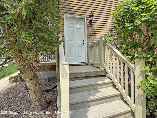 1869 E Burrwood Cir, East Lansing, MI 48823 - doorway to property