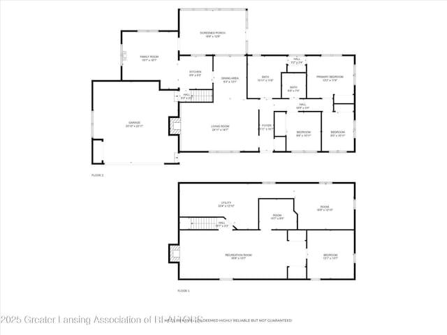522 Cowley Ave, East Lansing, MI 48823 - view of property floor plan