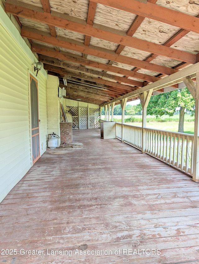 4963 E Portland Rd, Portland, MI 48875 - view of wooden deck