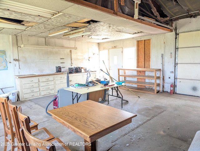 4963 E Portland Rd, Portland, MI 48875 - garage with a workshop area